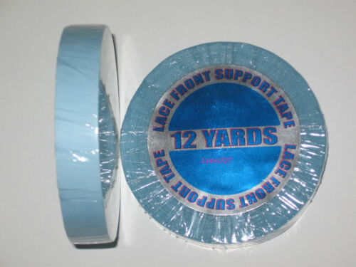Walker 1/2"x 12 YDS Tape Roll (Blue Liner)Lace Front Support  ~Lace Wigs &Toupee - Afbeelding 1 van 3