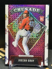 JOSIAH GRAY 2022 CHRONICLES CRUSADE ROOKIE BASEBALL Purple Mojo RC 81/99