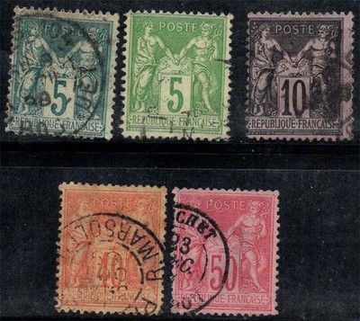 Frankreich 1877-80 gebraucht 80% Sage