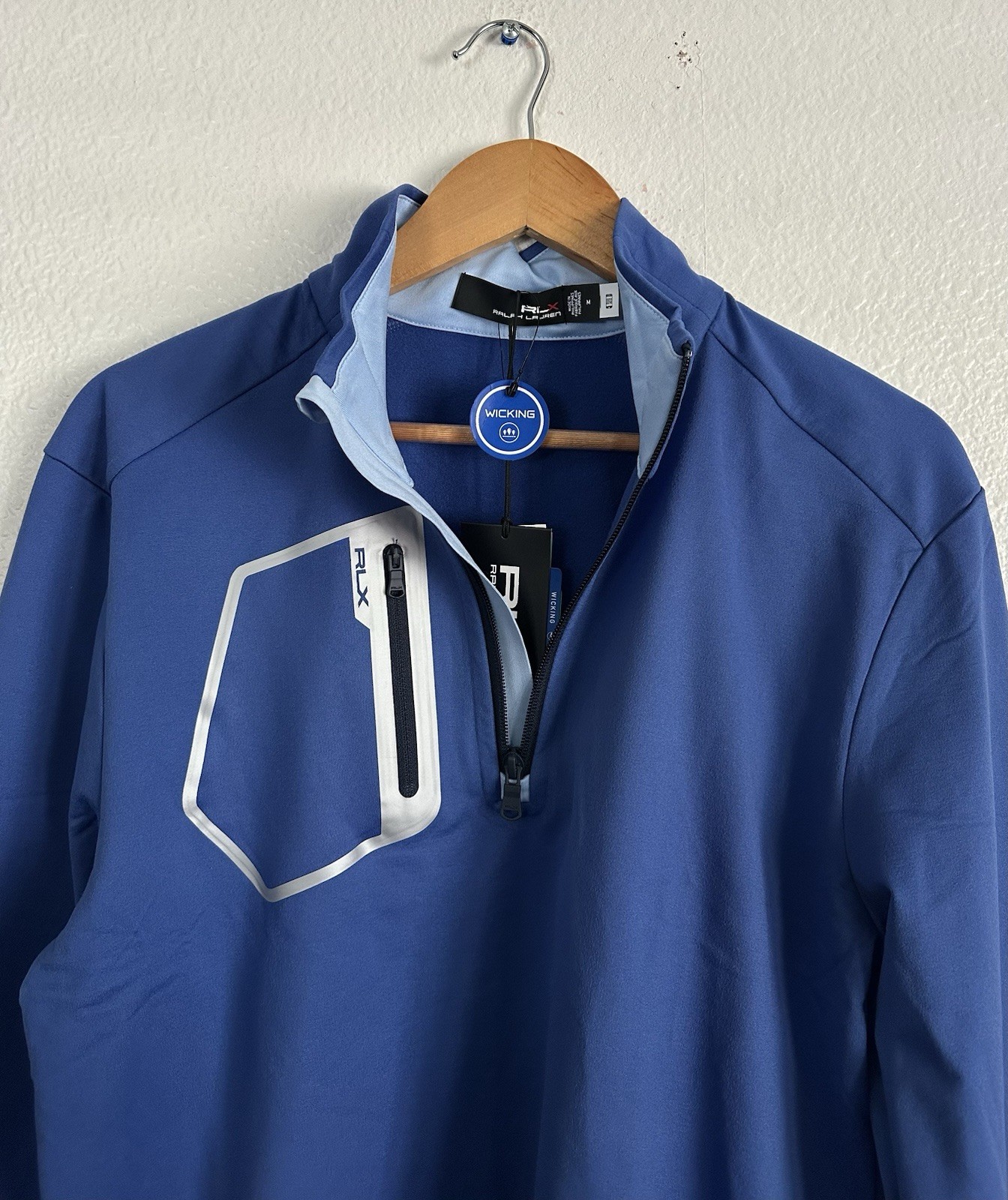 Polo Ralph Lauren RLX Golf Hybrid Performance Quarter Zip Pullover Size Medium thumbnail 4