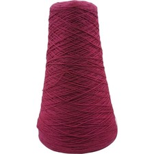 Pisgah Yarn 2/24 Lot 2201 Raspberry Vintage Knitting Weaving Yarn Cone
