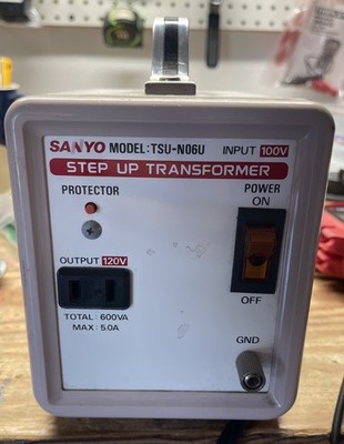Sanyo model TSD-N06U step up transformer