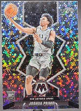 Joshua Primo 2021-22 Mosaic Rookie RC Silver Fast Break Disco Prizm Spurs SP