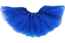 Kids Ballerina Tutu Dress and Soft Running Skirt Outfit, Royal Blue, Ages 2-7