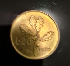 20 Lire 1970 R Molto Evanescente Quasi P.