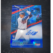 Topps 2021 Bowman's Best Alex Kirilloff #B21-AKF Blue Refractor Auto RC /150
