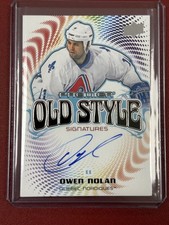 2024-25 Upper Deck Premier Old Style Signature Owen Nolan #OS-ON
