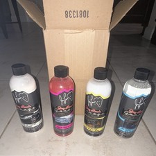 Jay Leno&rsquo;s Garage 4 Bottle Car Care Kit w/ Spray Heads Wash Wax Glass Interior