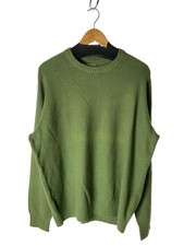 L.L.Bean Knit Sweater (Lightweight), XL, Cotton Green, Solid Color, Made in Chin