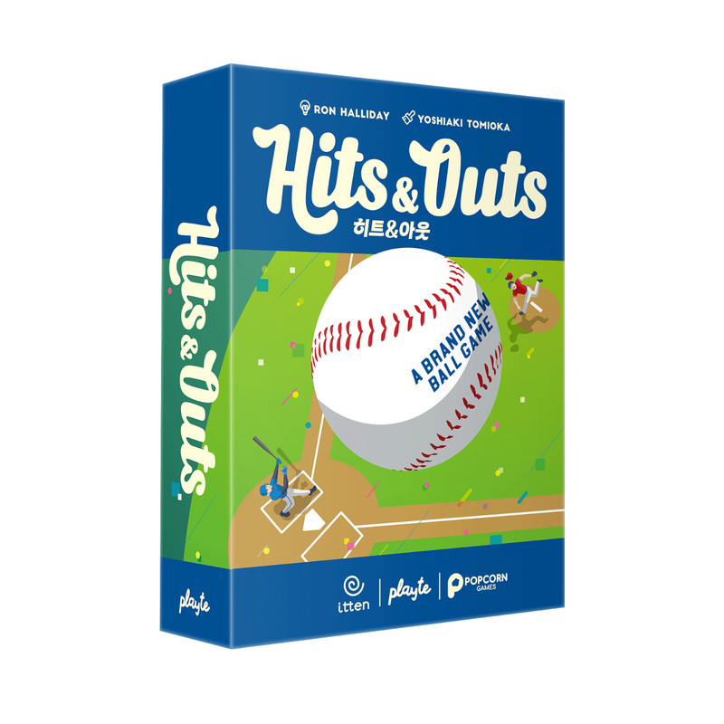 KR VERSION Hits & Outs Board Game Playte Korean Edition Baseball Bluffing Game