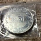 1991 NBA MVP Michael Jordan, 1 Ounce Silver Round SEALED w/ COA — photo 3