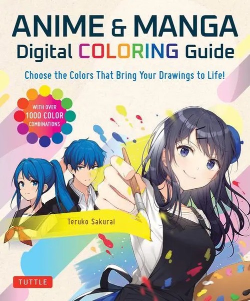 Anime & Manga Digital Coloring Guide | Teruko Sakurai | Taschenbuch | Englisch-image