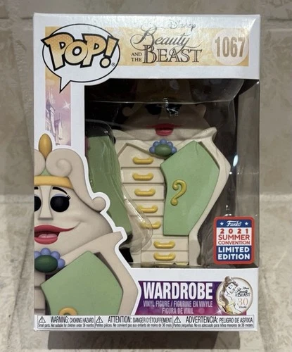 Funko Pop! Disney Beauty And The Beast Wardrobe 1067 Limited Edition Exclusive