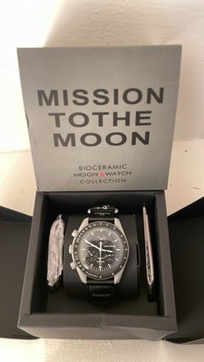 オメガ ムーンスウォッチ MISSION TO THE MOON ブラック Omega x Swatch Moonswatch Mission to The Moon Black New FAST FREE