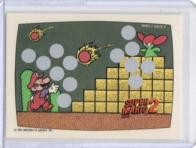 1989 Topps Nintendo #9 Super Mario 2 Scratch Off  Card