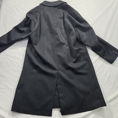 Gold Alligator Coat Mens 38R Wool Blend Overcoat Classic Formal Button Lined - Picture 19 of 24