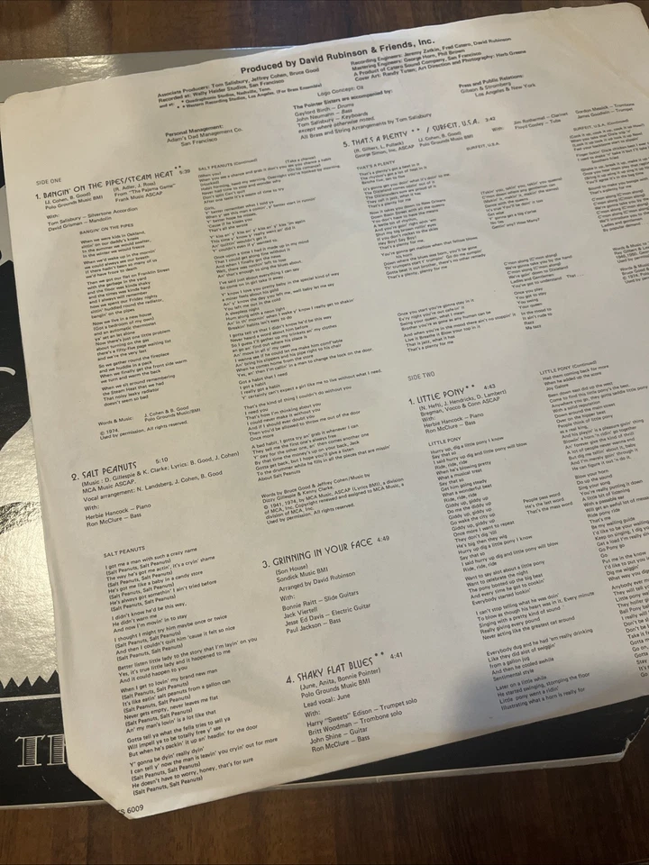 The Pointer Sisters “That's A Plenty” LP (1974) Blue Thumb BTS 6009 EX Dl - Image 3 of 4