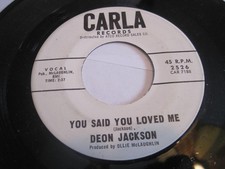 DJ PROMO Deon Jackson-Love Makes The World Go Around&You Said You Loved Me-45RPM
