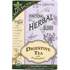 Mate Factor Digestive Tea With Prebiotics Herbal Tea 20 Bags