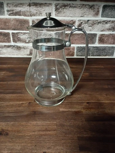 Vintage McKee Glasbake Coffee Pot Carafe with  Lid  10" McKee?