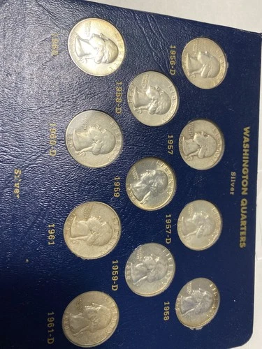 Lot Of  17  Washington Quarter 90% Silver most Uncirculated