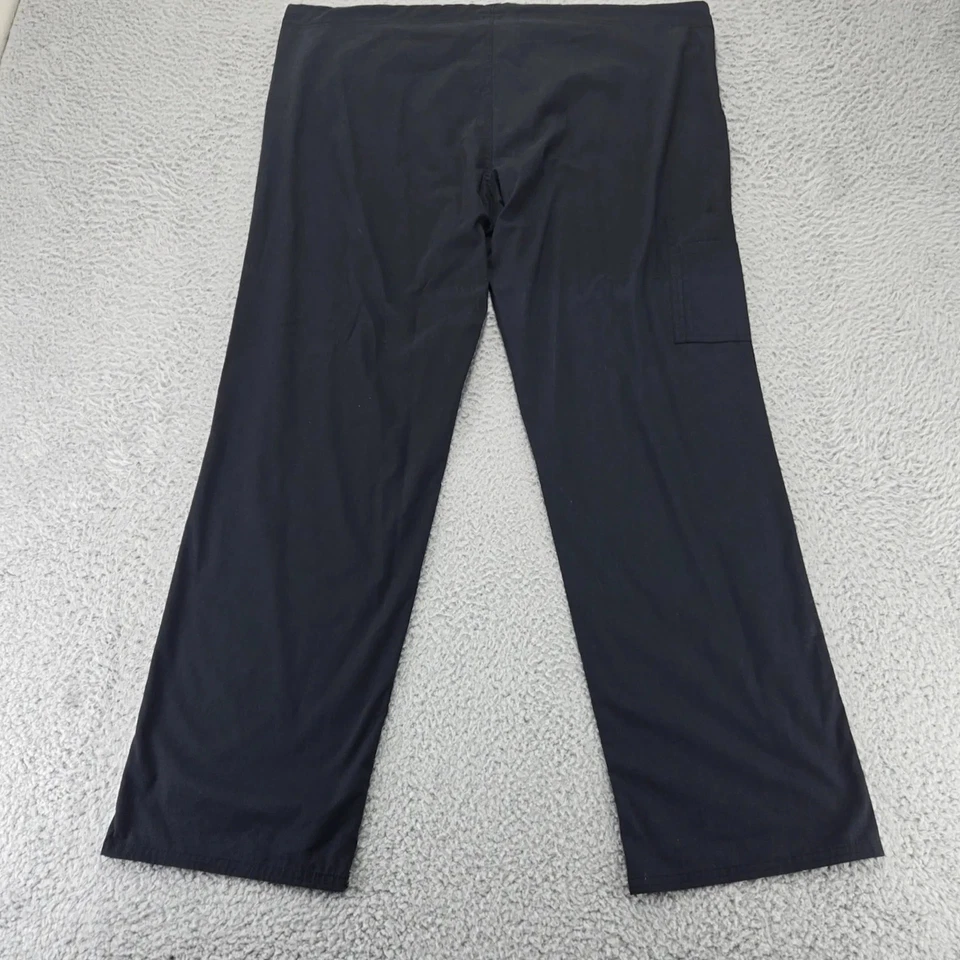 Pantalones Scrubstar Para Hombre Medianos Negros Carga Ropa Médica de Trabajo Exfoliantes Foto 4 de 4