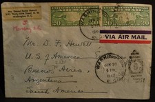 WWII 1942 Washington DC USA Embassy  to Rio de Janeiro Brazil #2