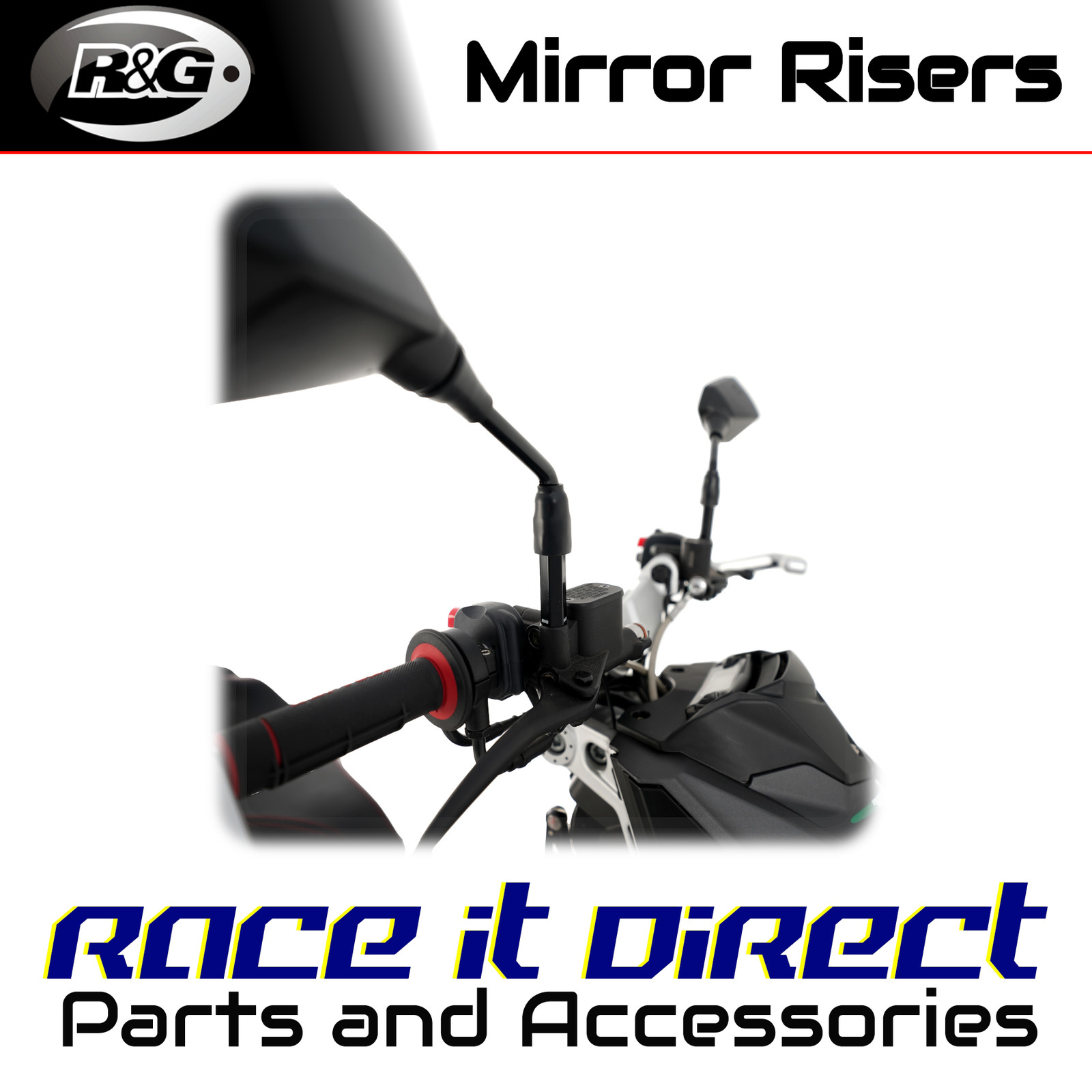 Mirror Risers for Honda CRF1100L Africatwin DCT Model 2024-2026 R&G