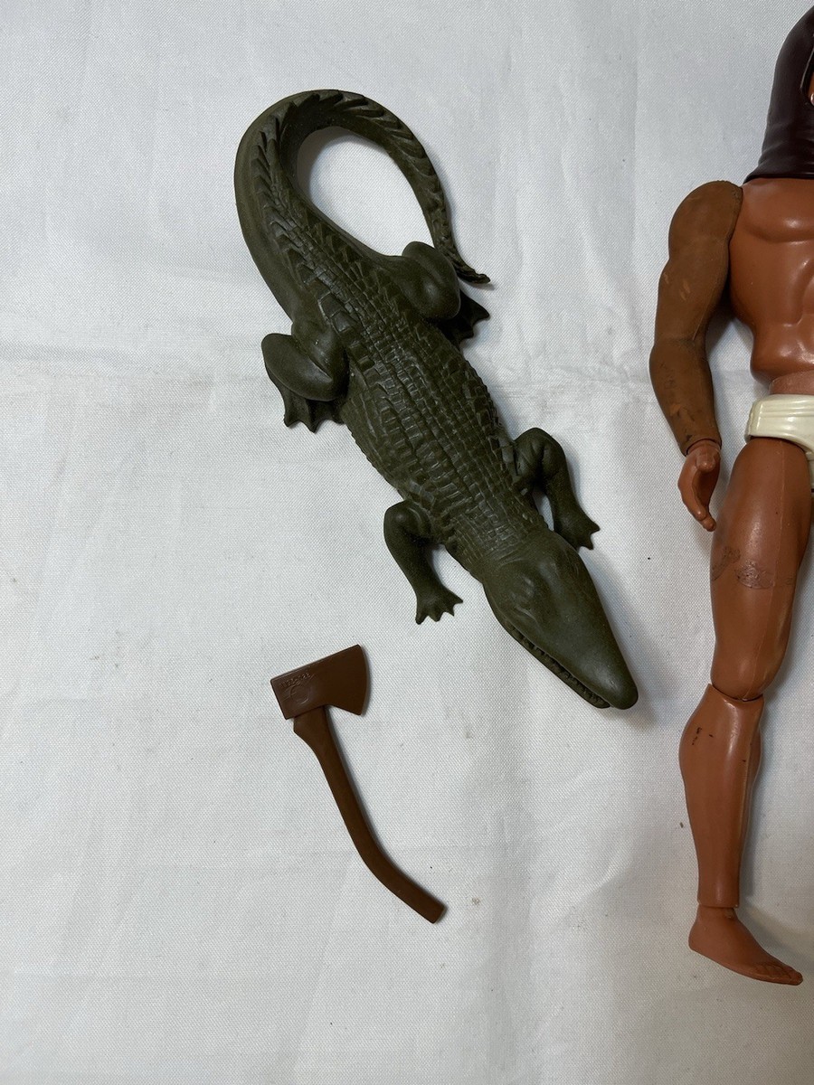 Vintage Mattel Big Jim Crocodile Bamboo Launcher Parts Lot 1974