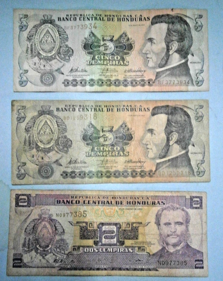 (10) Old Banknotes, Mexico, Honduras, Dominican Republic - Image 3 of 4