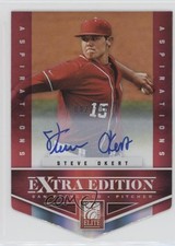 2012 Elite Extra Edition Aspirations Die-Cut Signatures Steven Okert Auto 0nr3