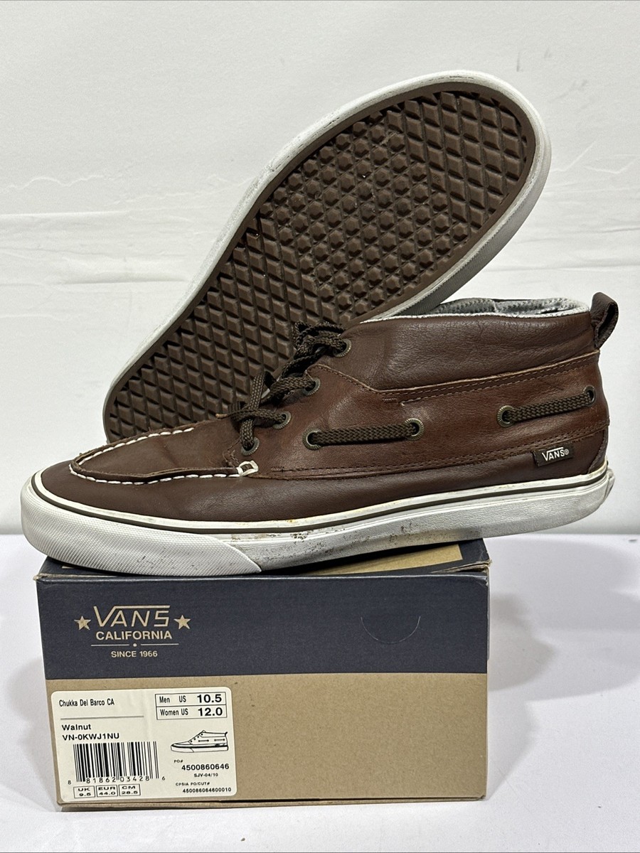 Vans California Chukka Del Barco CA Walnut VN-0KWJ1NU Size US 10.5