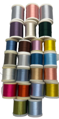 Lot of 24 Spools Madiera Rayon No. 40 Embroidery Thread New and Used