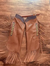 Brown Youth Chinks/Chaps Size Medium