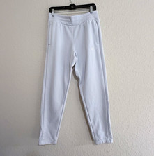 adidas Women s Lavender Fleece Jogger Pants Size M Drawstring Pockets Tapered