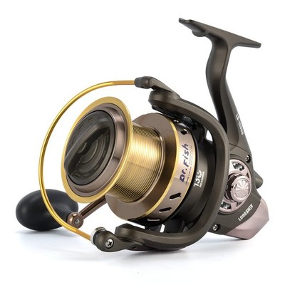 Long Shot 12000 Spinnrolle, Salzwasser Angelrolle zum Surfen Angeln, 13 + 1 B...