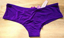 NWD Vintage Victoria's Secret Purple Silky Smooth Hiphugger Cheeky Panties S