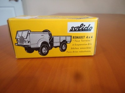 Vintage Solido Camion Renault 4x4 with Canopy #203