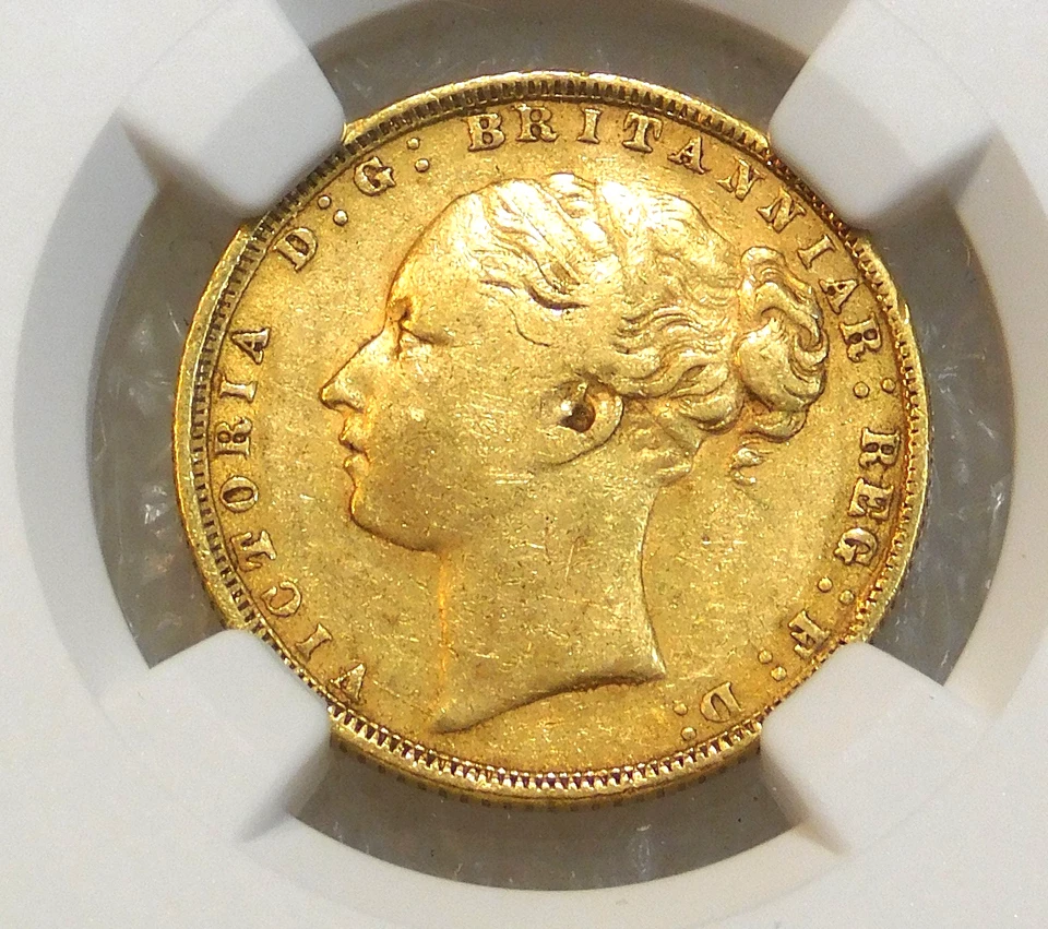 1872 Great Britain Gold Sovereign NGC XF40 Luster Just Graded New Holder #A154 - Image 2 of 4