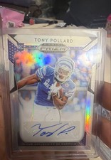 2019 Panini Prizm Draft - l Tony Pollard #284 Silver Prizm Autographs (AU, RC)