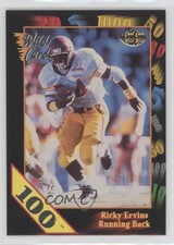 1991 Wild Card Draft 100 Stripe Ricky Ervins #37 Rookie RC 4hj. rookie card picture