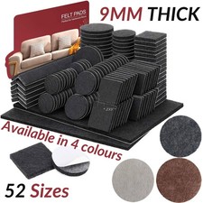 Felt Pads Self Adhesive 52 sizes Sticky Furniture Floor Chair Legs Protectors