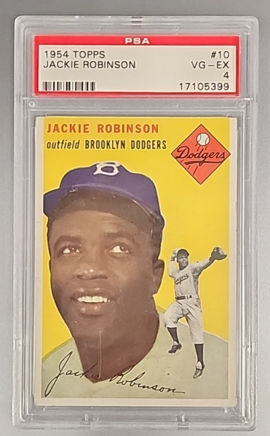 PSA 4 - 1954 Topps - Jackie Robinson #10 - Centered!! HOF *TEXCARDS* | eBay