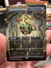 BORDERLESS Emerald Medallion - MH3 - NM - Magic: The Gathering - MTG