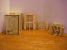 12 NEW - 1:12 Dollhouse Miniature windows 2 sizes