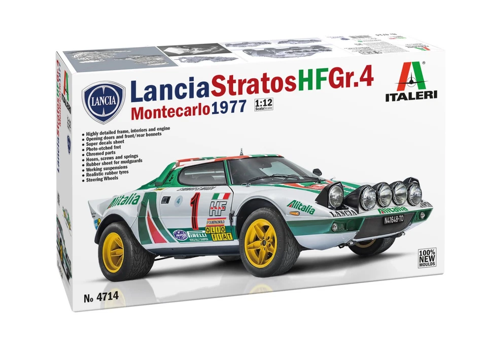 ITALERI IT4714 Lancia Stratos HF Alitalia Gr.4 Night Version 1 Winner Rally Kit