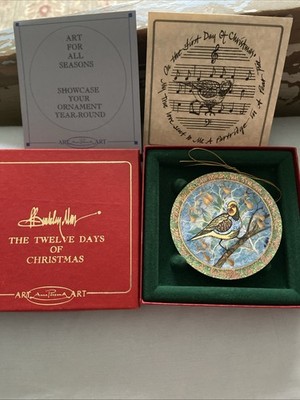 PARTRIDGE IN A PEAR TREE ORNAMENT 12 DAYS OF CHRISTMAS P BUCKLEY MOSS MIB 1995
