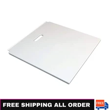 MUSTEE Utilatop White Laundry Tub Accessory Square Top Cover for Utility Sinks