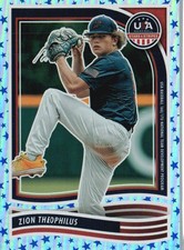 2024 Panini Stars & Stripes USA Baseball #118 Zion Theophilus Stars