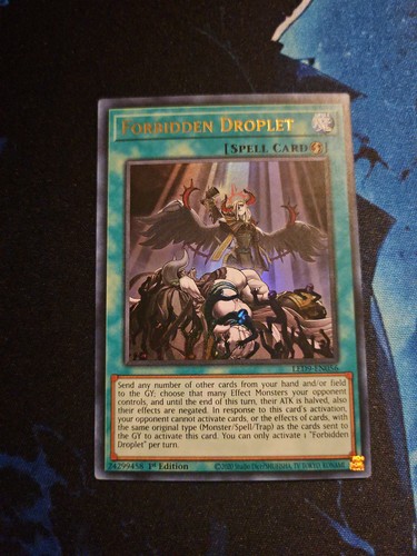Forbidden Droplet [1st Edition] LED9-EN056 YuGiOh Legendary Duelists: Duels from the Deep card